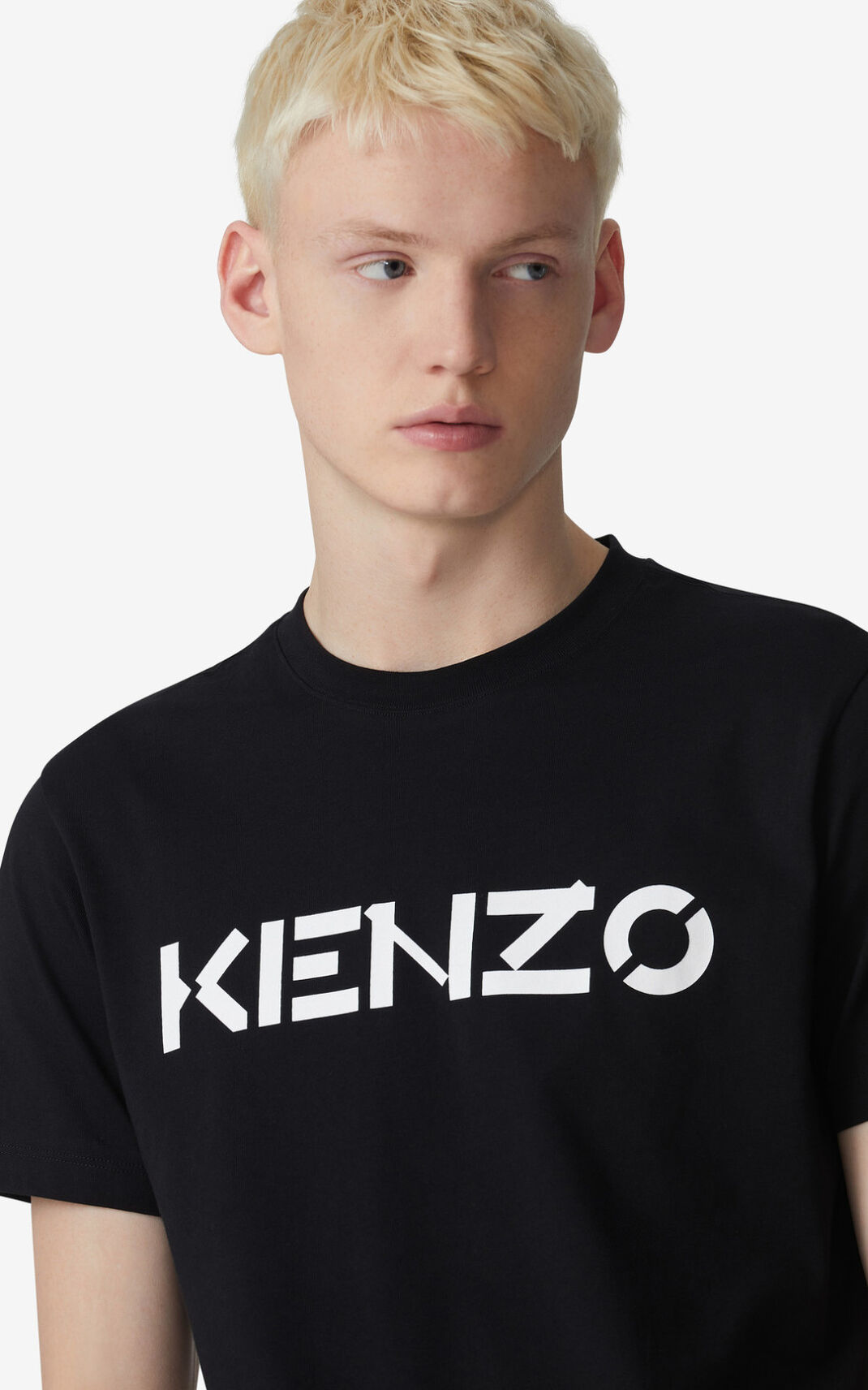 Kenzo Logo Tシャツ メンズ 黒 - KFCNZP396